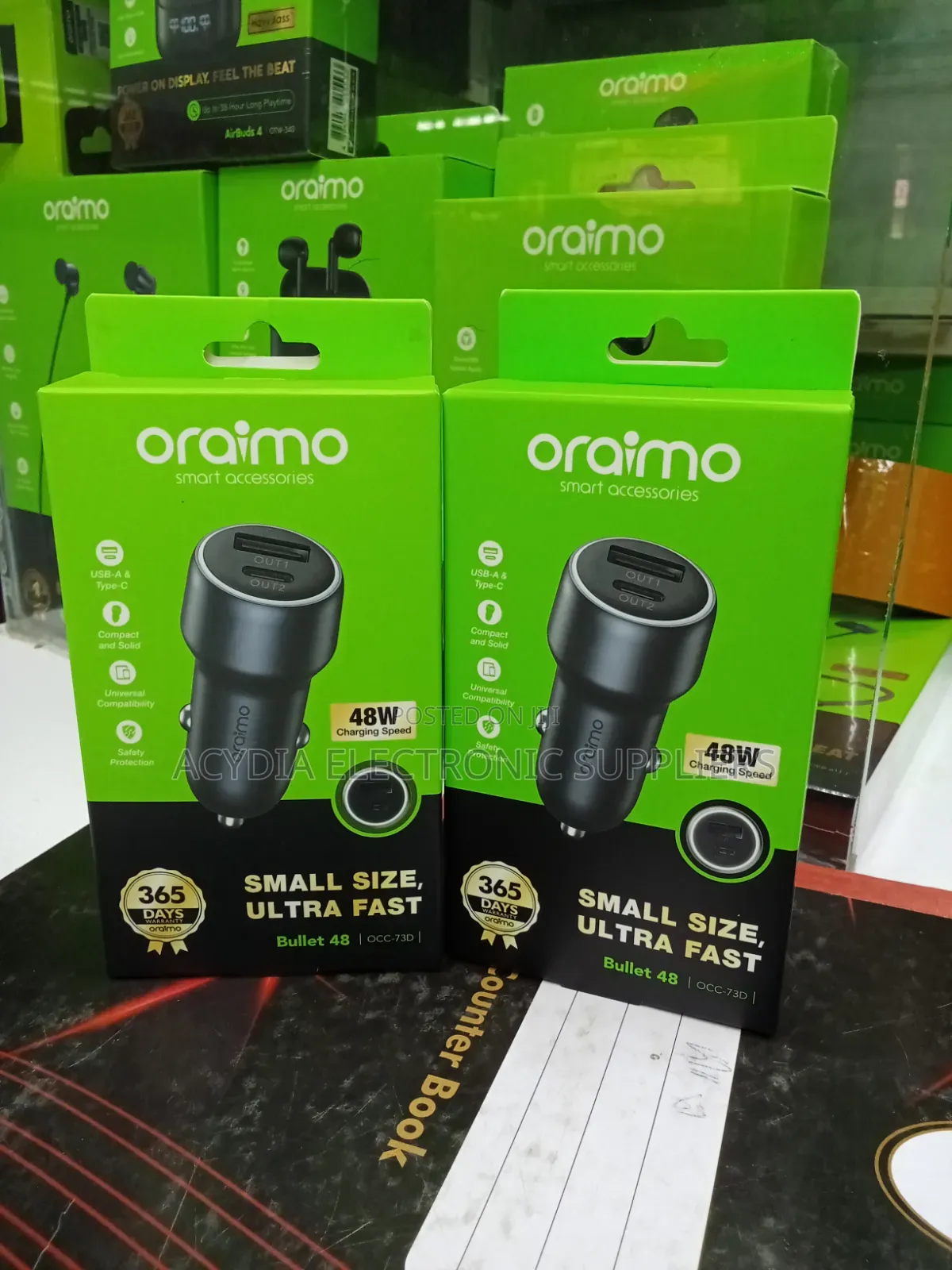 Oraimo Bullet 48, 48w Car Phone Charger
