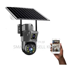 Outdoor Wireless 4g PTZ Dual Lens Rotating Solar Security Camera