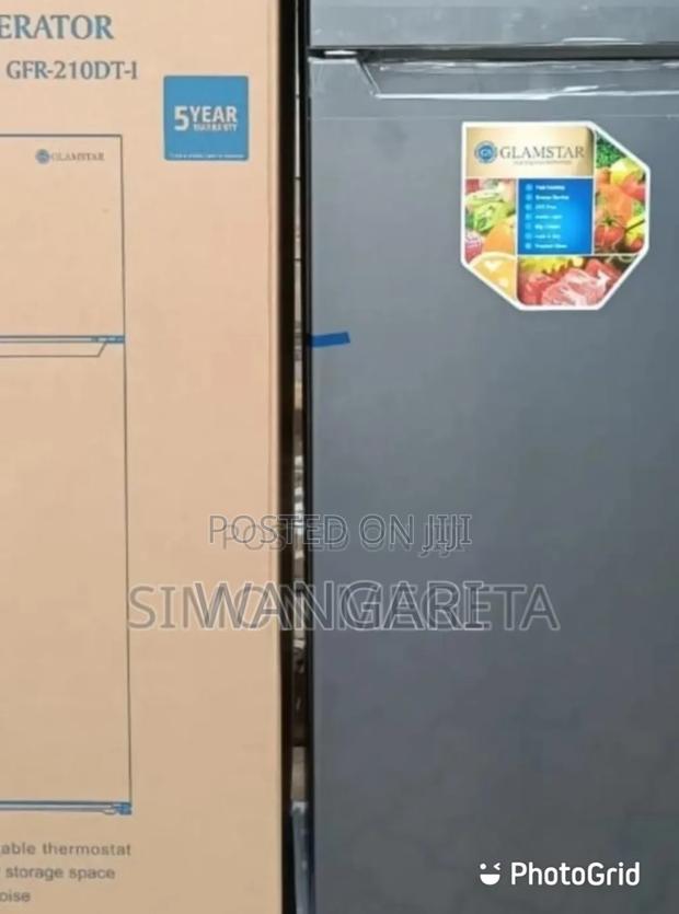 Colour Grey Glamstar 168l Fridge - main view