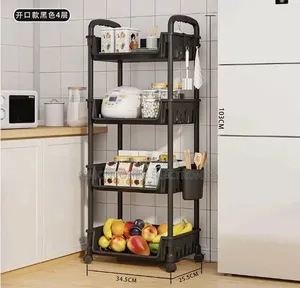 4 Tier Multifunctional Moveable Rack