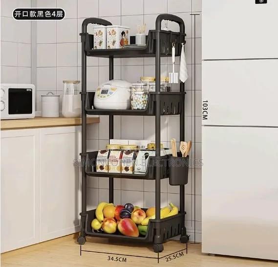 4 Tier Multifunctional Moveable Rack