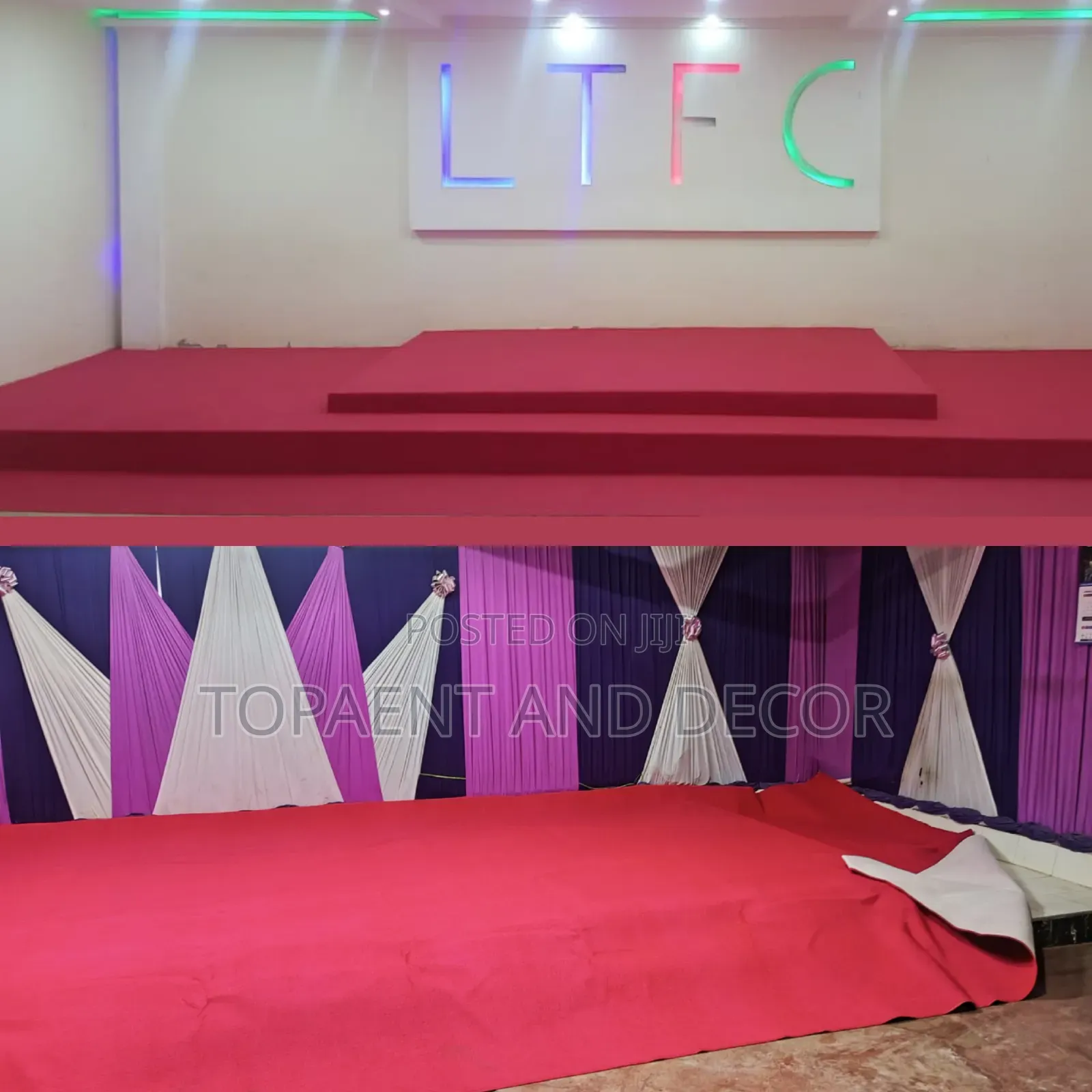 Elegant Altar Red Carpets