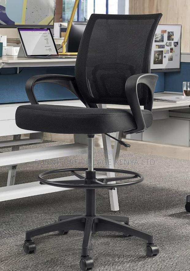 Office Chair;Black Counter Height Task Chair - thumbnail 5