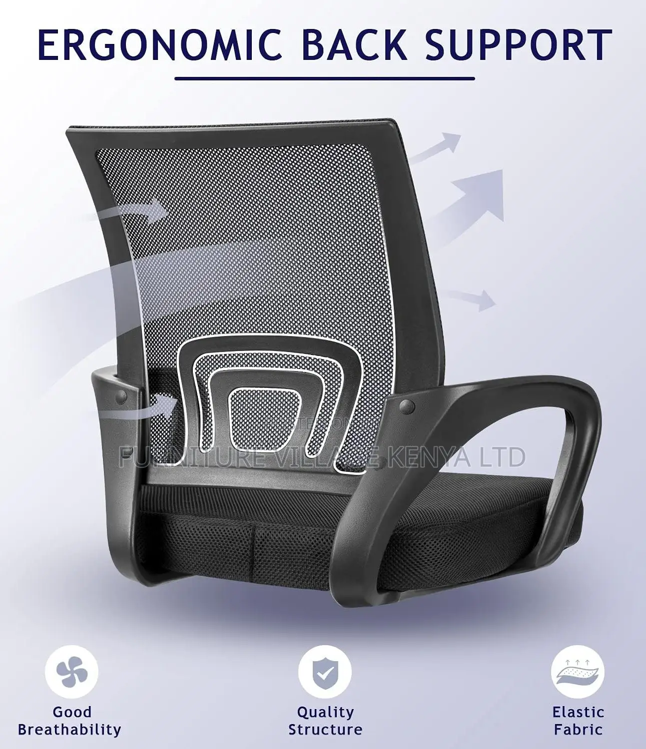 Office Chair;Black Counter Height Task Chair