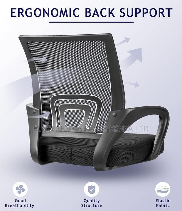 Office Chair;Black Counter Height Task Chair - thumbnail 7