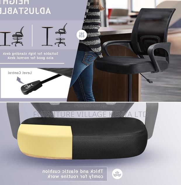 Office Chair;Black Counter Height Task Chair - thumbnail 8