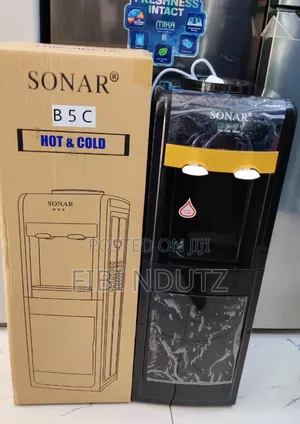 Black Sonar Water Dispenser for Hot and Cold