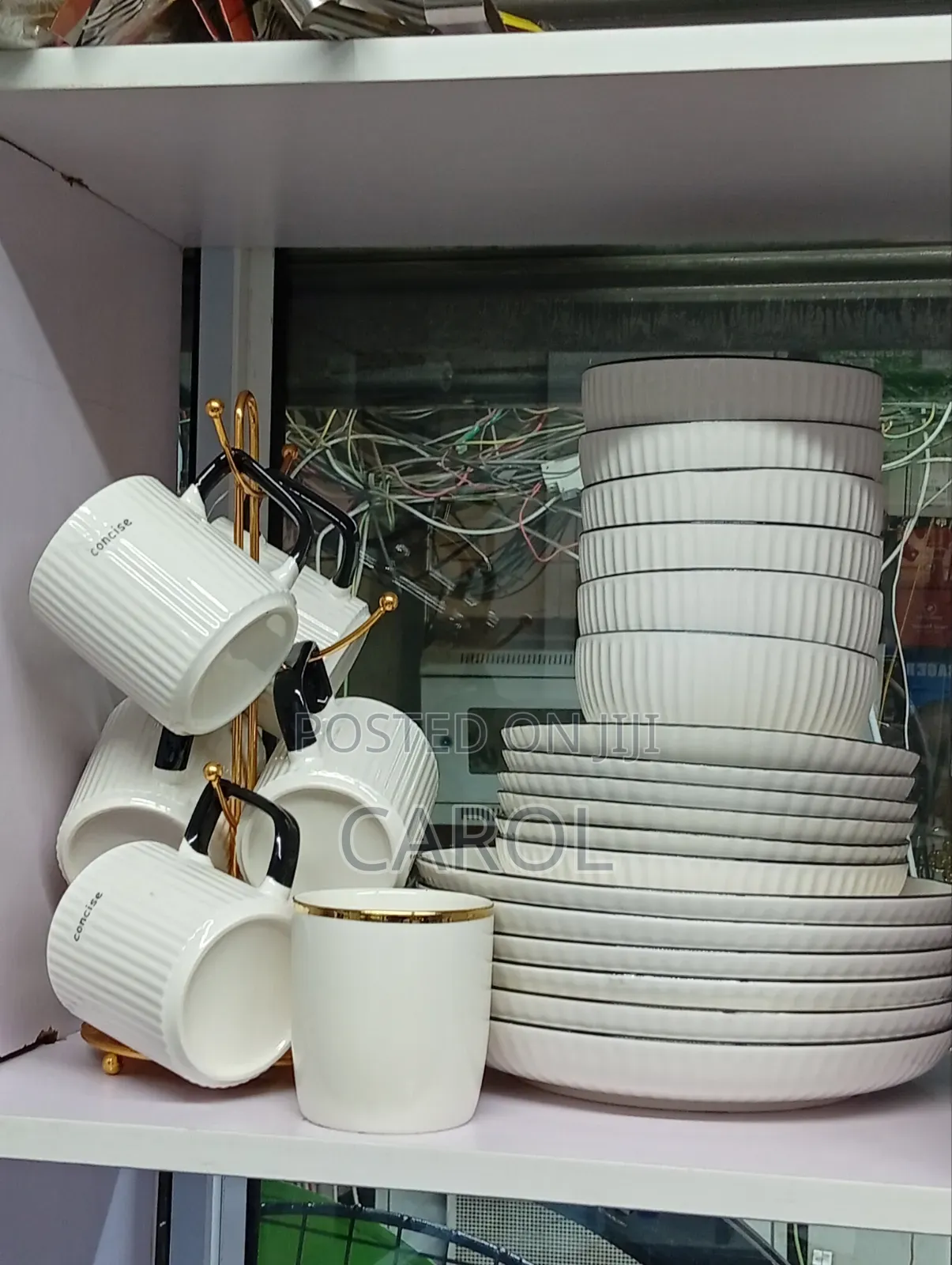Full White Dinner Set