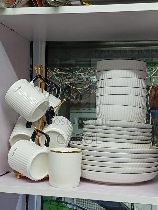 Full White Dinner Set