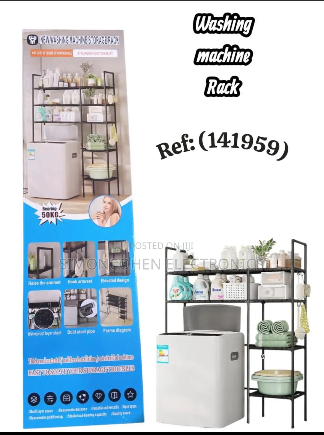 Multifunctional Washing Machine Rack