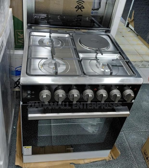 Haier Cooker 60×60 Gas Sensor Cooker 3+1 With Electric Oven