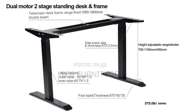 Office Desk; 1.4 Meters Premium Electric Adjustable Stitching Desk - thumbnail 2