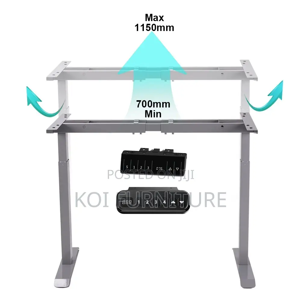 Office Desk; 1.4 Meters Premium Electric Adjustable Stitching Desk