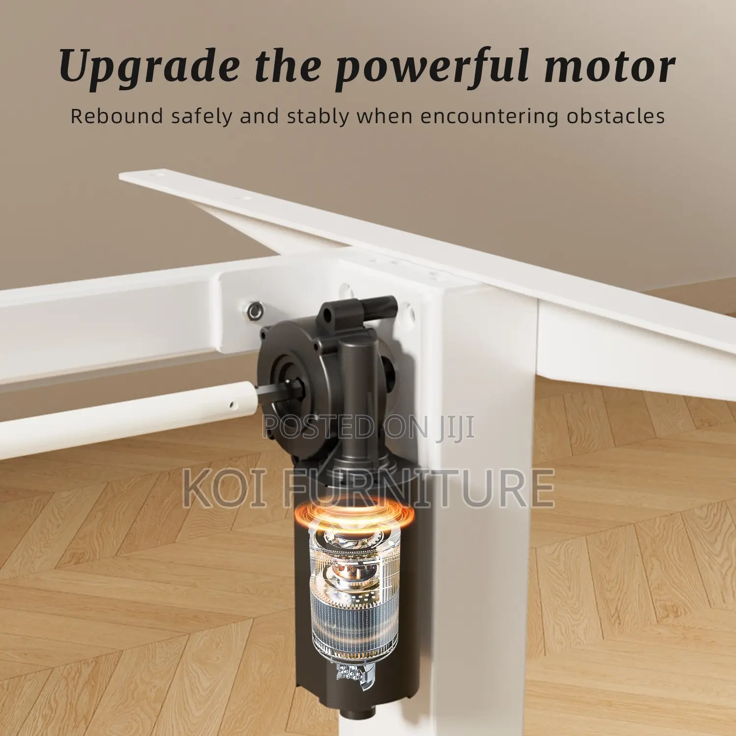 Office Desk; 1.4 Meters Premium Electric Adjustable Stitching Desk