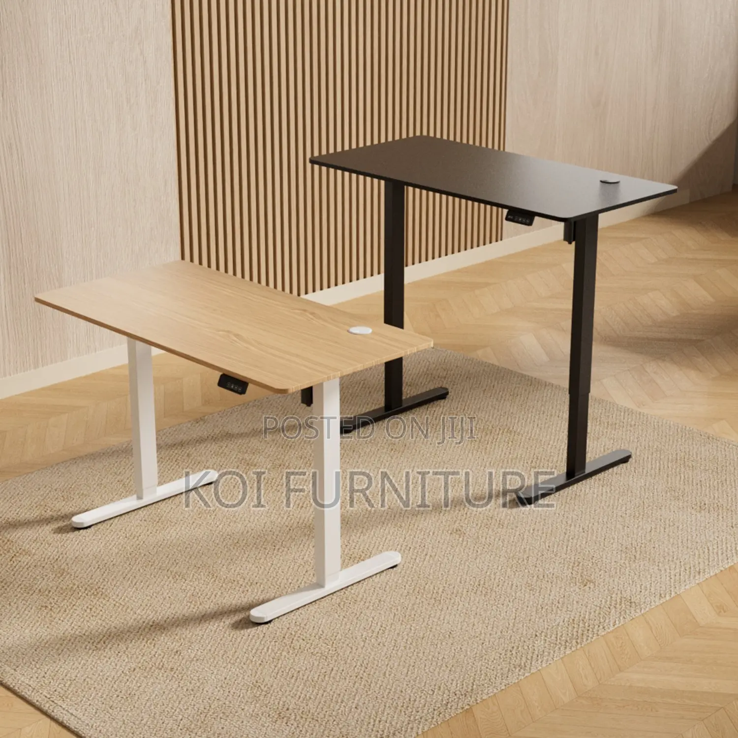 Office Desk; 1.4 Meters Premium Electric Adjustable Stitching Desk