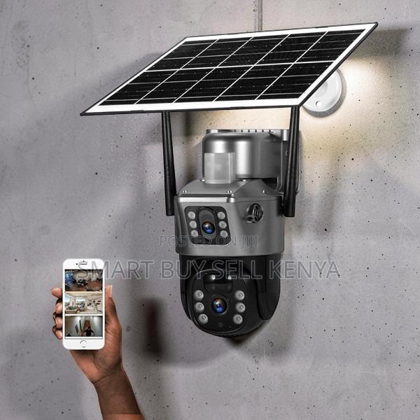 1080p and Motion Detection 4g Sim Card Dual Lens Security Solar Camera