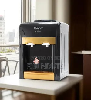 Classy Black and Gold Sonar Dispenser for Hot and Cold