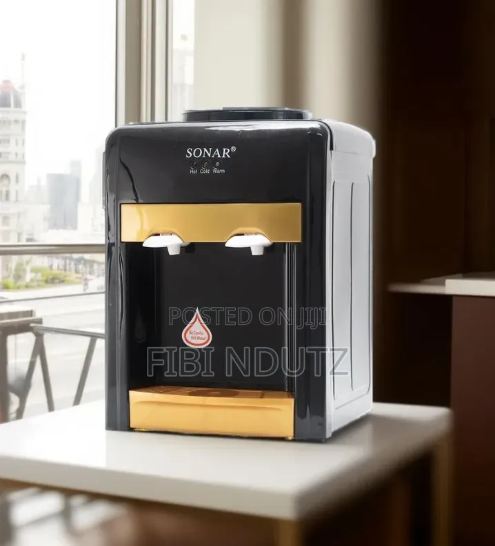 Classy Black and Gold Sonar Dispenser for Hot and Cold