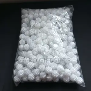 8/10/12 Mm White Pearl Beads | 16 Mm Strawberry Beads | 500g