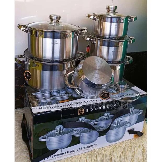 Edenberg Cookware Set/ Stainless Steel Induction Cookware Set