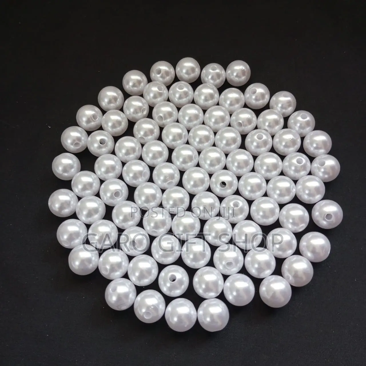 8/10/12 Mm White Pearl Beads | 16 Mm Strawberry Beads | 500g