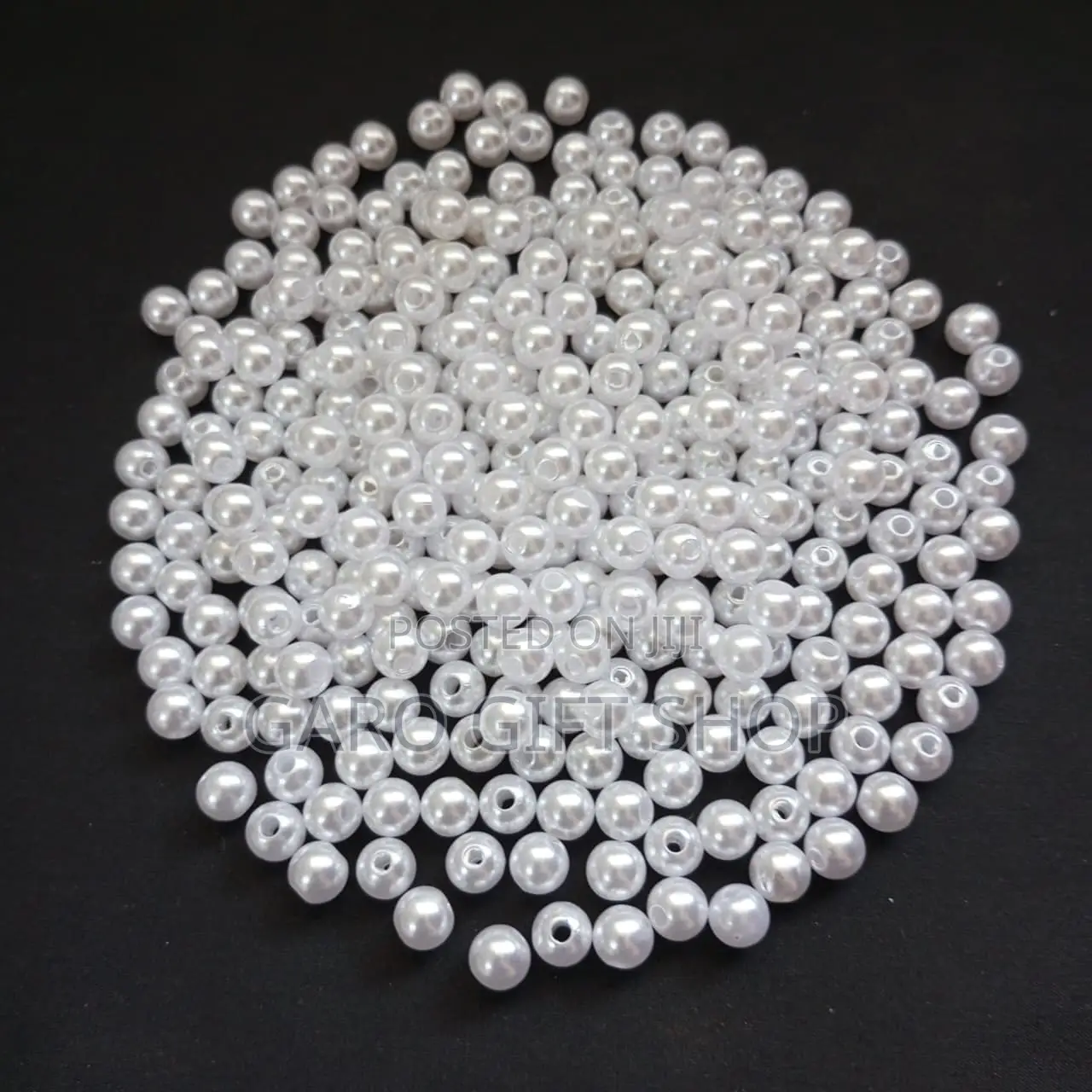 8/10/12 Mm White Pearl Beads | 16 Mm Strawberry Beads | 500g