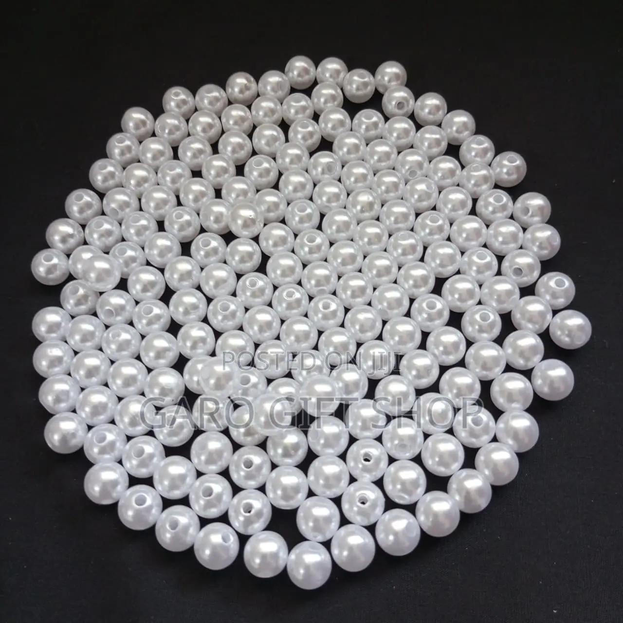 8/10/12 Mm White Pearl Beads | 16 Mm Strawberry Beads | 500g
