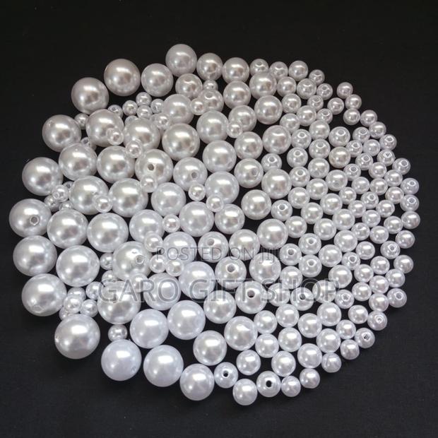 8/10/12 Mm White Pearl Beads | 16 Mm Strawberry Beads | 500g