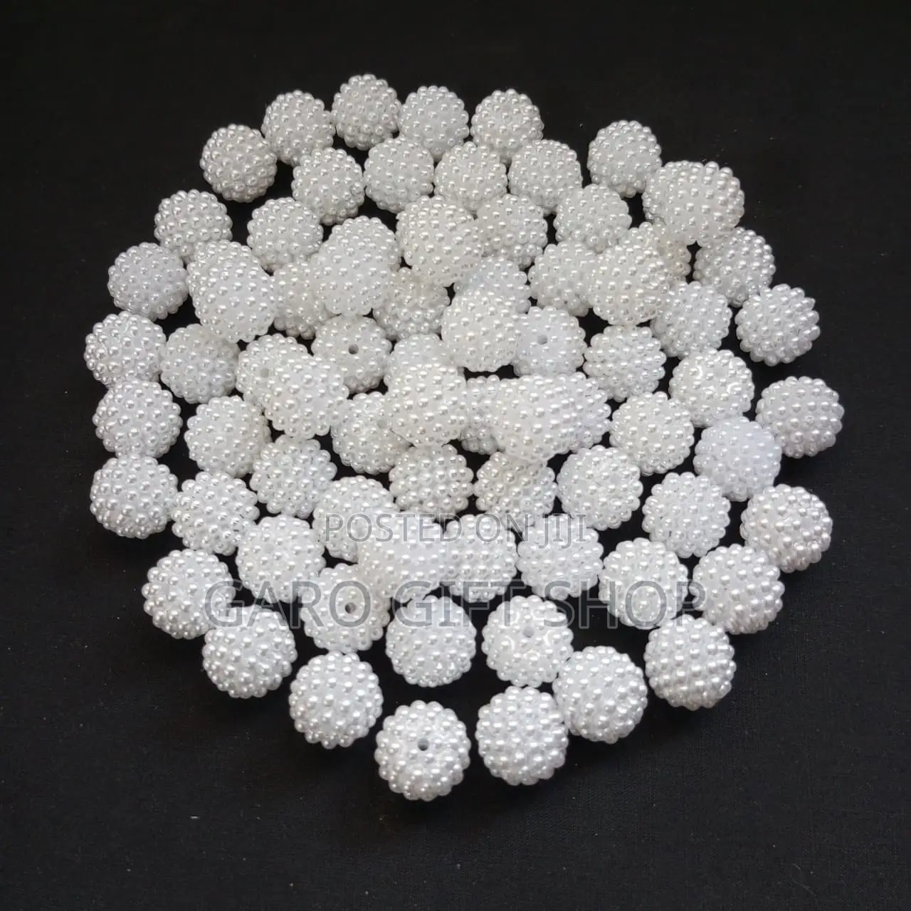 8/10/12 Mm White Pearl Beads | 16 Mm Strawberry Beads | 500g