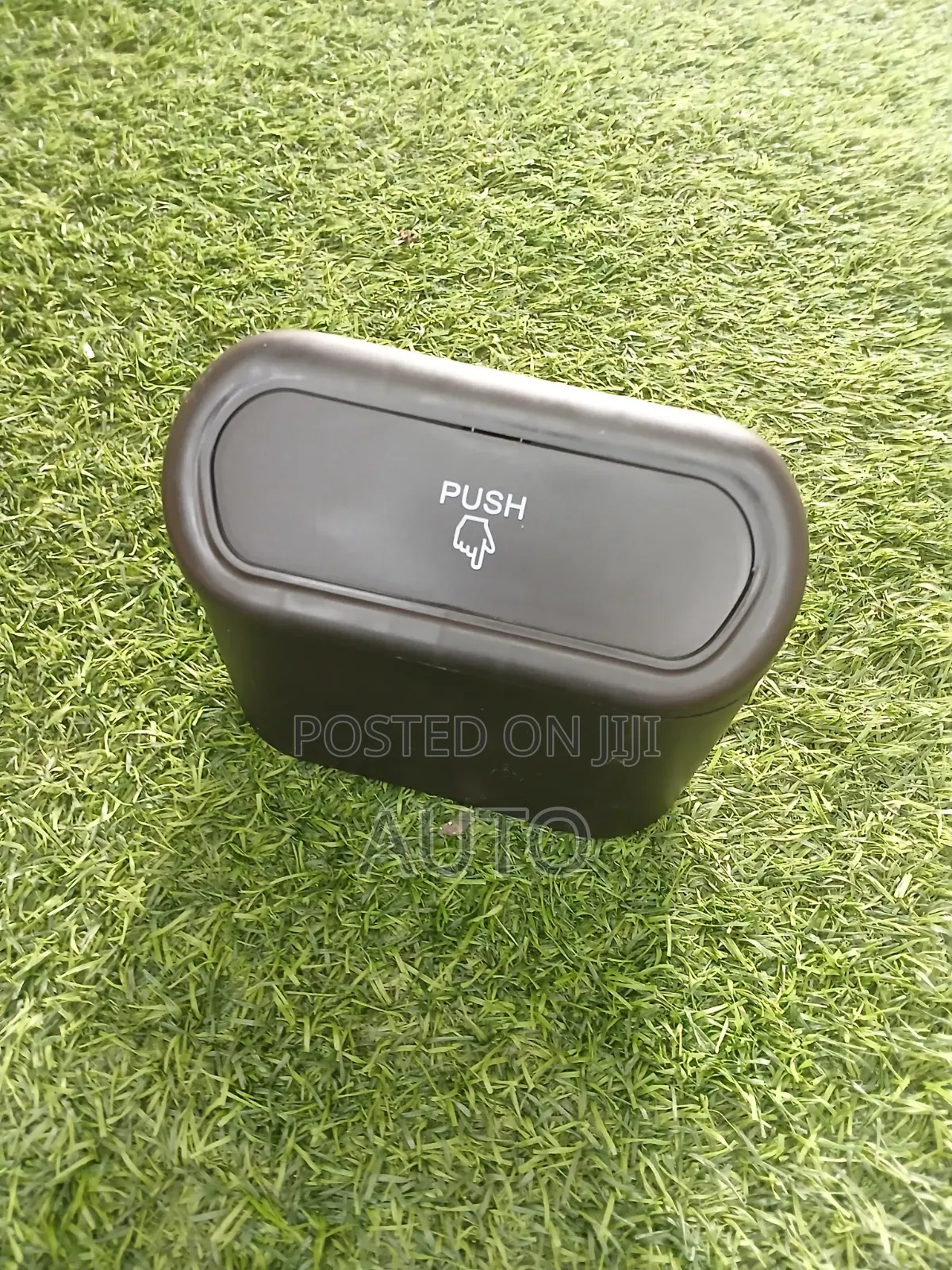 Car Mini Trash Bin With Push Lid – Portable Auto Garbage Can