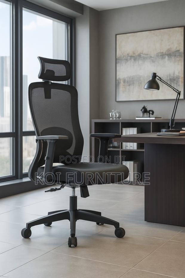 Office Chairs; Orthopedic Mesh Chair With Adjustable Lever - main view