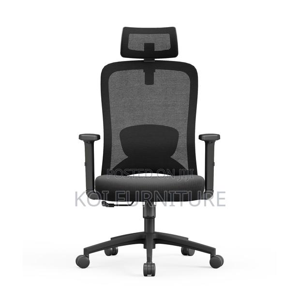 Office Chairs; Orthopedic Mesh Chair With Adjustable Lever - thumbnail 3