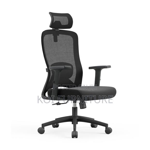 Office Chairs; Orthopedic Mesh Chair With Adjustable Lever - thumbnail 6