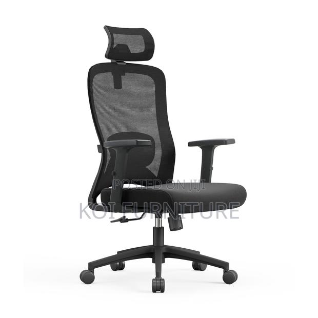 Office Chairs; Orthopedic Mesh Chair With Adjustable Lever - thumbnail 7