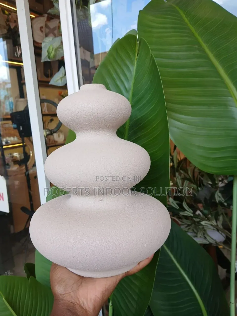 Stone Petal Vase