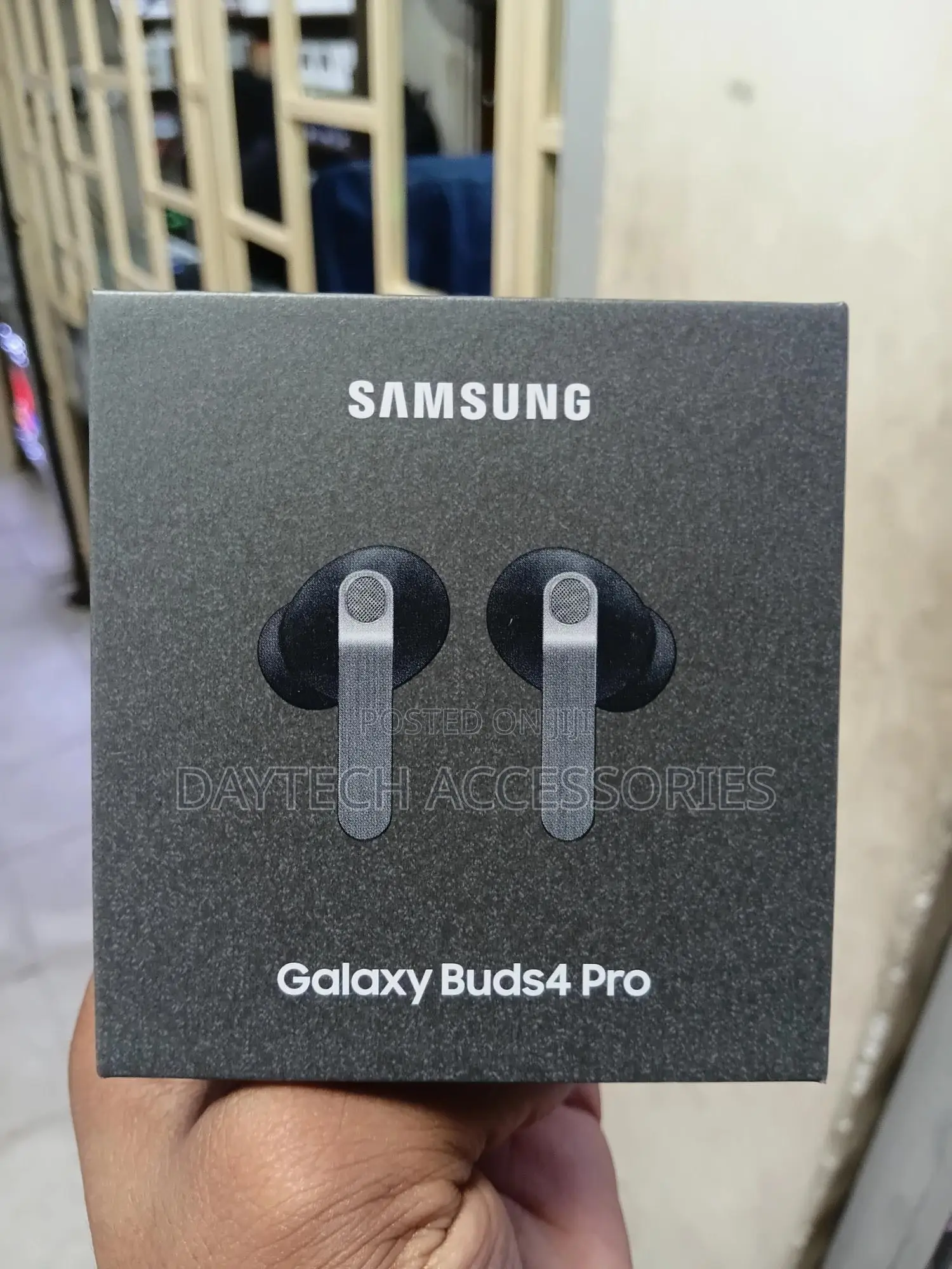 The Samsung Galaxy Buds 4 Pro Earbuds.