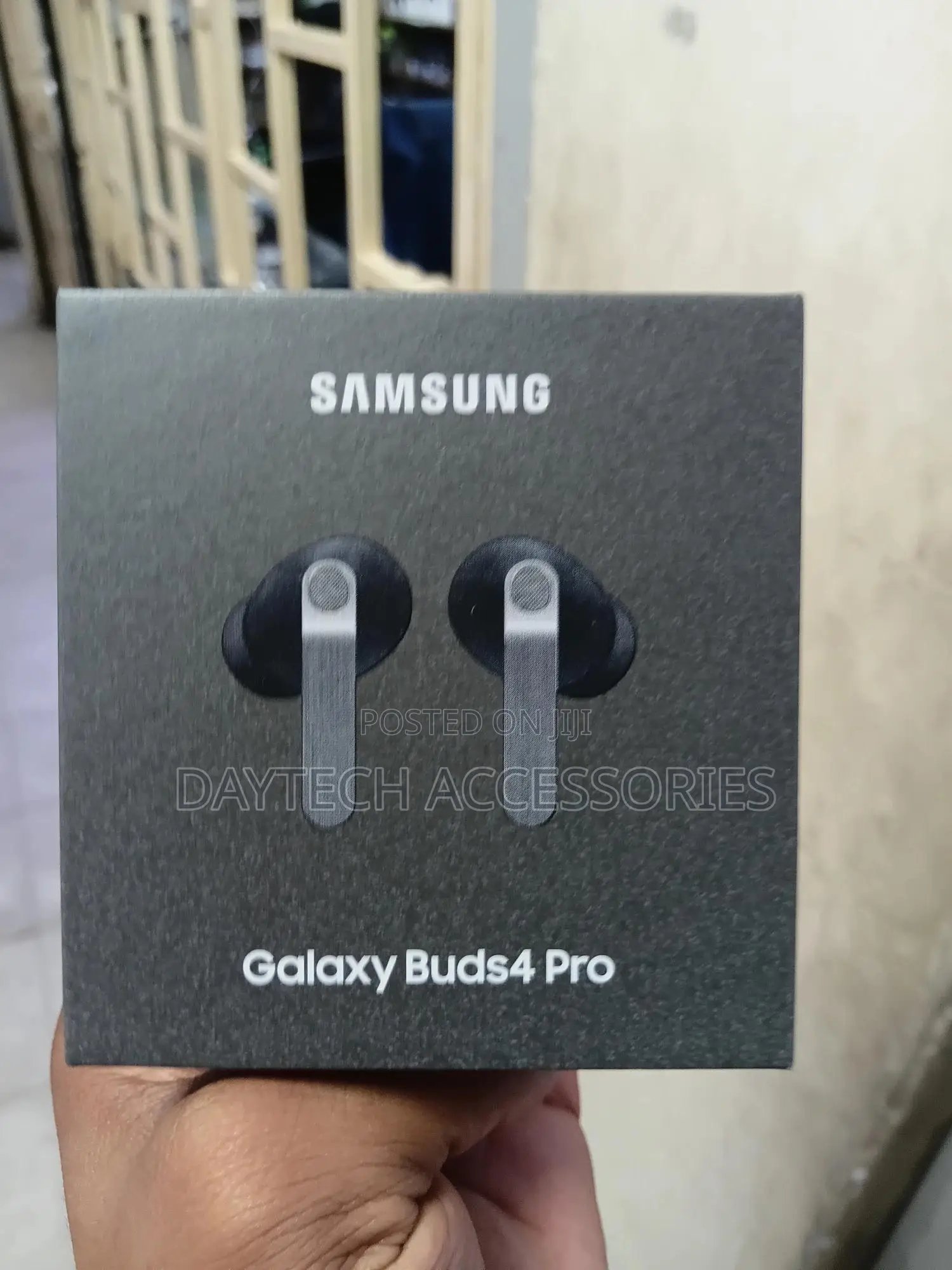 The Samsung Galaxy Buds 4 Pro Earbuds.