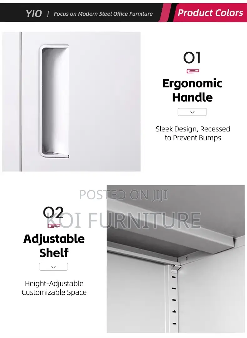 Office Cabinet; Nine Lockers Ergonomic Office Cabinet