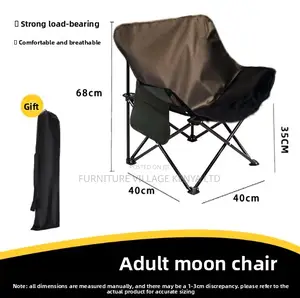 Outdoor Chair; Foldable Metal Chair Outdoor Camping Chair