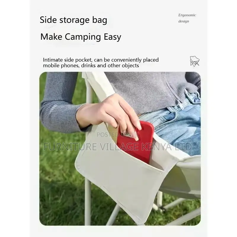 Outdoor Chair; Foldable Metal Chair Outdoor Camping Chair