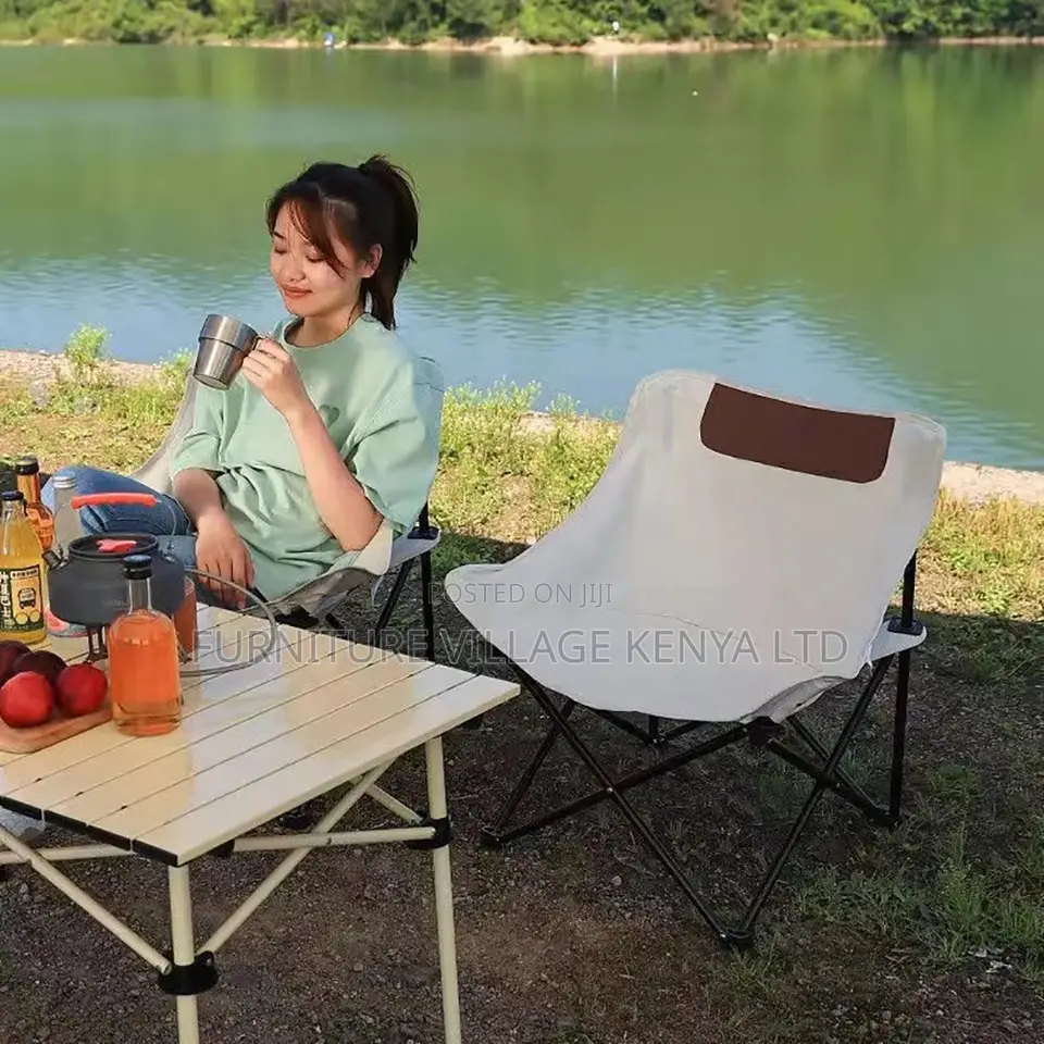 Outdoor Chair; Foldable Metal Chair Outdoor Camping Chair