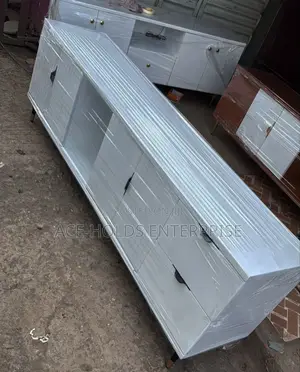 6 Feet - Modern Box Executive Tv Stand With Storage