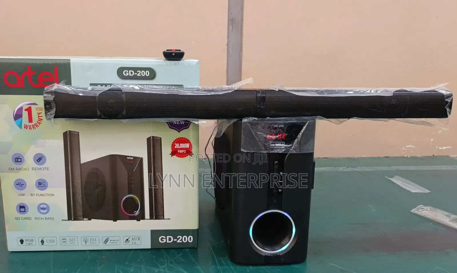 2.1ch Artel Sub Woofer System Bt/Usb/Fm Tall Boy(Model of V527)