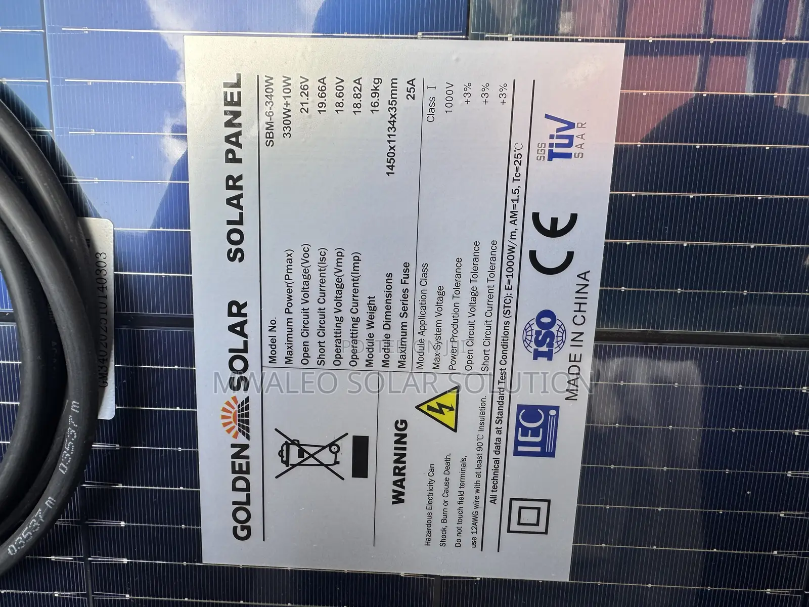 18v 330watts Solar Panel
