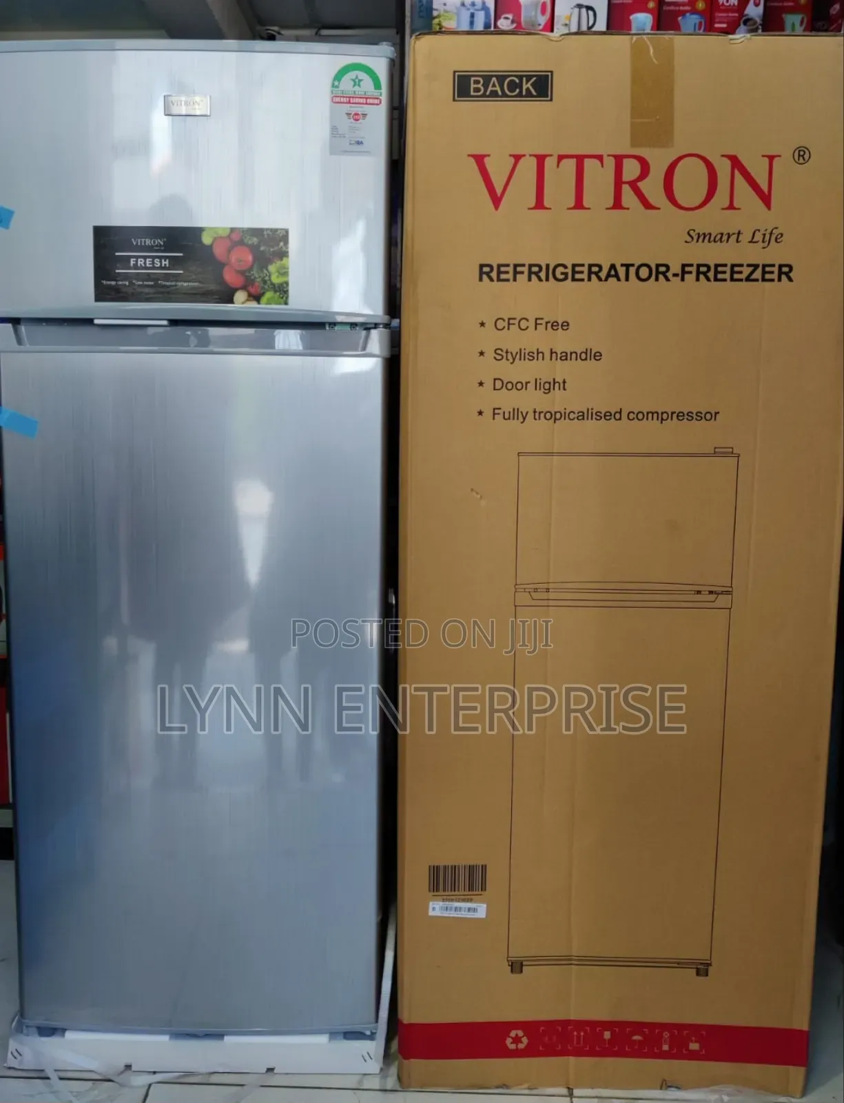 *Vitron 216litres No Frost Refrigerator