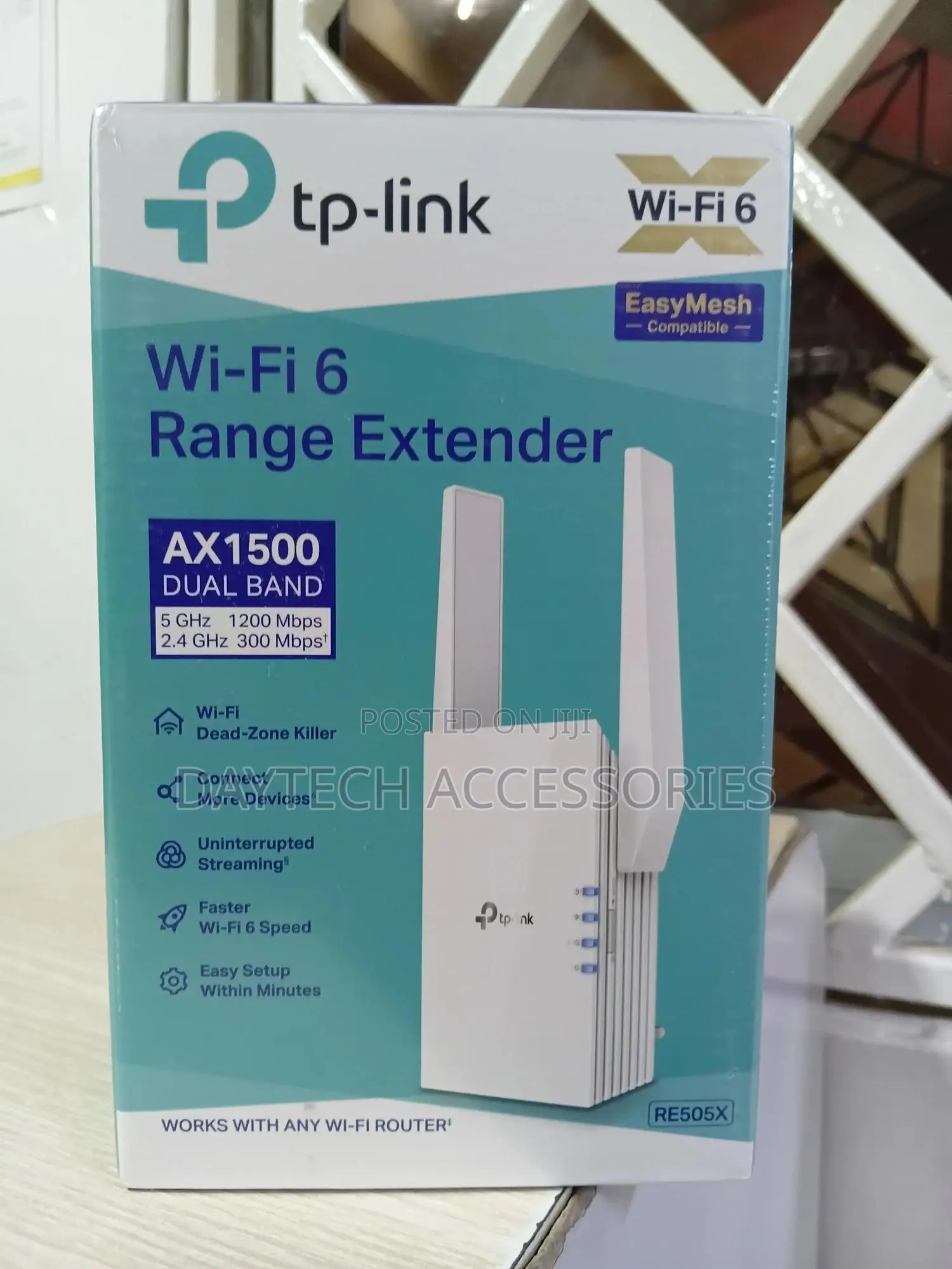 Tp-Link Re505x – Ax1500 Dual Band Wi-Fi Range Extender – Uk Plug