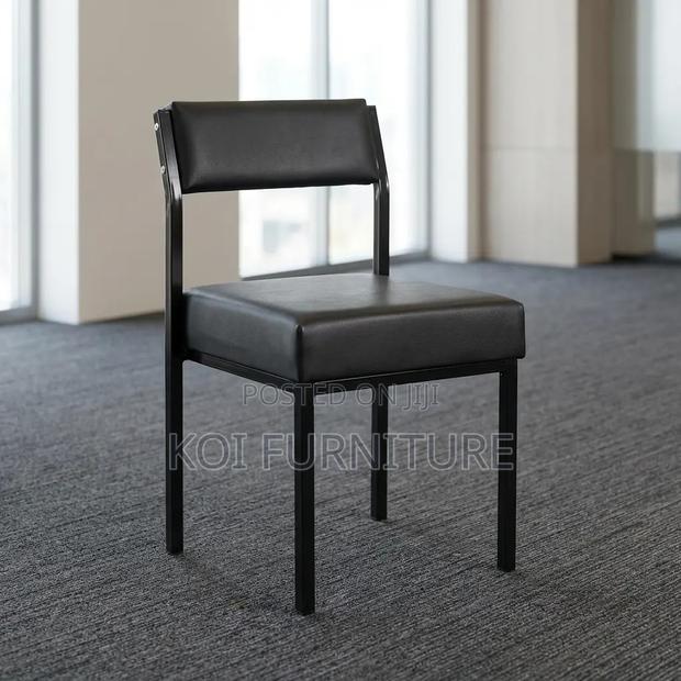 Office Chairs; Tosca Leather Cushioned Office Visitors Desk Chair - thumbnail 4
