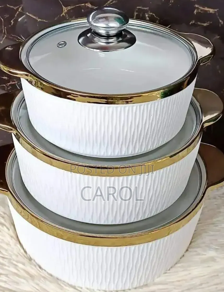 Gold Rimmed Serving Bowls