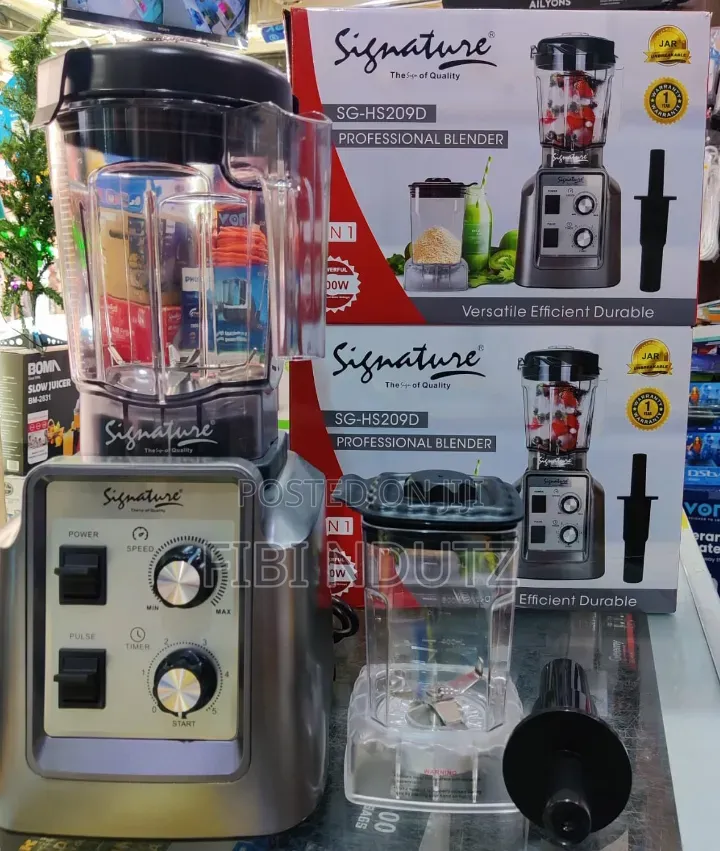 Signature Commercial 2in1 Blender ,Comes With 2 Jars
