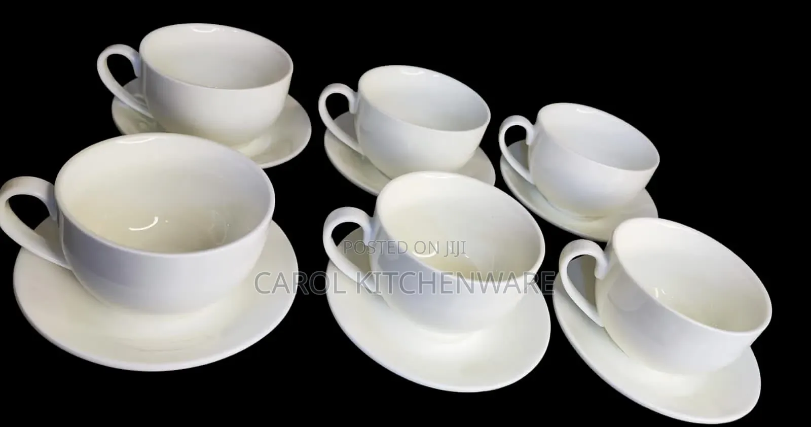 6 Pcs Cappuccino Saucer Cup